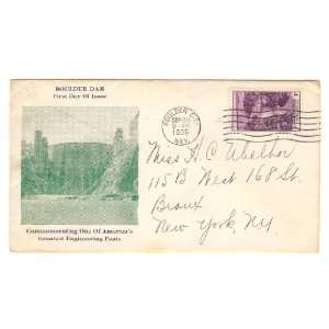  Dam (2) First Day Cover; Boulder Dam Commemorating One of America 