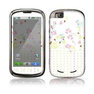   Skin Decal Sticker for Motorola Cliq 2 Begonia Cell Phone: Cell Phones