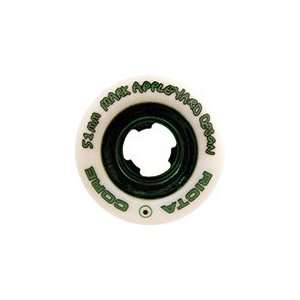  Ricta Appleyard Chrome Core 51mm Wheels White/Green (Set 