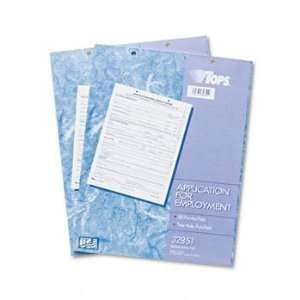  Employee Application Form, 8 1/2 x 11, 50/Pad, 2/Pack 