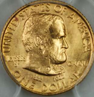 1922 Grant Gold $1, PCGS Genuine No Star, Commemorative Coin  