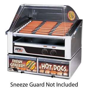 APW Wyott HR 50SBC 35 Hot Dog Roller Grill with Slanted Chrome Plated 