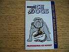 1996 97 long beach ice dogs hockey pocket schedule bud