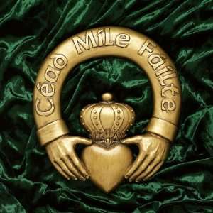  One Hundred Thousand Welcomes Claddagh Sculptural Plaque 