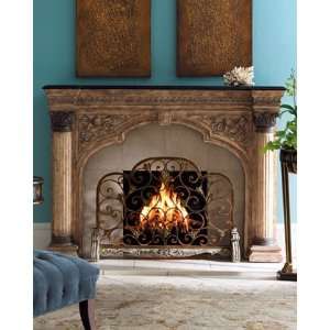  Arched Fireplace Screen: Home & Kitchen