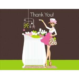  Chic Crib Mom Thank You Notes   Pink Baby