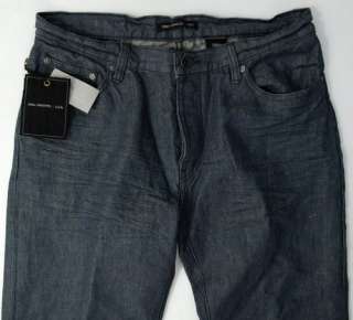 John Varvatos Gunmetal Linen Cotton Jeans Size 33 NEW $225  