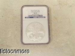 US 2010 AMERICAN EAGLE $1 SILVER DOLLAR EARLY RELEASES NGC MS69 GRADED 