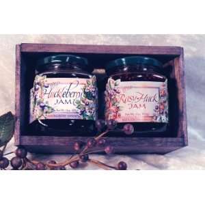Wild Huckleberry Jam Gift Crate (11oz) Grocery & Gourmet Food