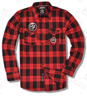 Vans Off The Wall Plaid Shirt Flannel Red & Black  