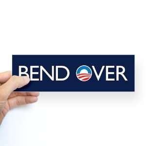  Anti Obama Sticker BEND OVER Anti obama Bumper Sticker by 