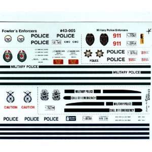  #43005 1/43 Military Police Enforcers Decals