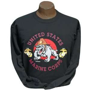  USMC Bulldog Light Weight Sweat Shirt   Medium Everything 