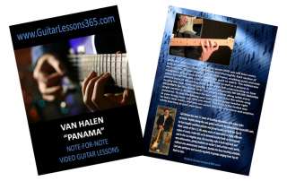 Van Halen Panama Note For Note Guitar Lesson DVD NEW  
