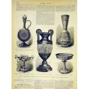  Art Objects Antiquities Museum London French Print 1868 