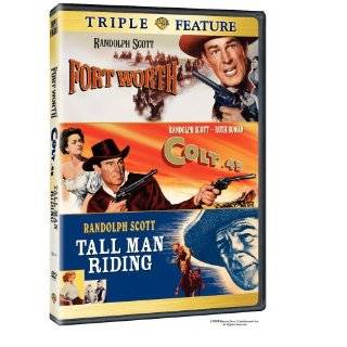 Colt .45 / Tall Man Riding / Fort Worth ~ Randolph Scott ( DVD 