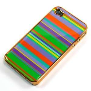  (Green Tone)Colourful Strips Pattern Protective Case for 