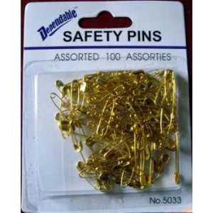  100 Safety Pins   Gold Arts, Crafts & Sewing