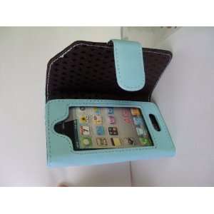  Leather Case Holder Pouch for iPhone 4G with Magnetic Flap 