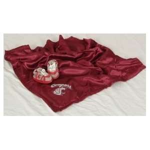 Washington State Cougars Baby Blanket and Slippers Sports 
