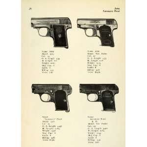 1948 Print Vest Pocket Automatic Pistol B. H. Model 1916 Astra 