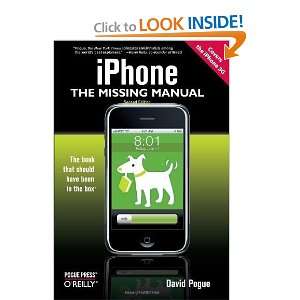  iPhone The Missing Manual Covers the iPhone 3G 