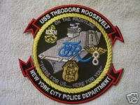 USS THEODORE ROOSEVELT NEW YORK CITY POLICE PATCH NEW  