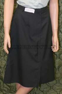 Womens US Navy MILITARY DSCP UNIFORM DRESS SKIRT Size 12P Black NEW 