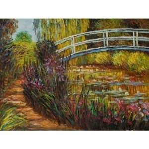 Art Reproduction Oil Painting   The Japanese Bridge   Extra Large 36 