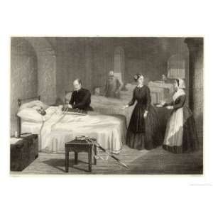 In Scutari Florence Nightingale Assists While a Doctor Puts a Splint 