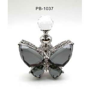  Clear Butterfly Shaped Perfume Bottle 3.25in H: Home 