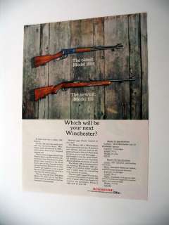 Winchester Model 94 & 100 Rifles rifle 1961 print Ad  