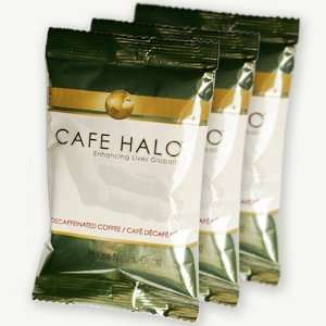 Cafe Halo French Roast Decaf Ground Coffee, 2.5 Ounce Bags (Pack of 24 