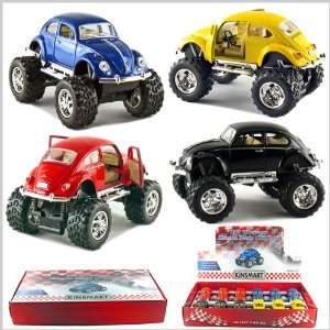  Set of 12 Cars 5 Monster Classic Beetle 4x4 1/32 Scale 