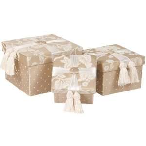 Jennifer Taylor Storage Gift Boxes, Largest 8 7/8 Inch Length x 8 7/8 