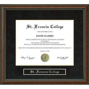  St. Francis College (SFC) Diploma Frame
