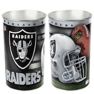   Raiders NFL Tapered Wastebasket (15 Height) Sports & Outdoors