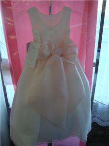 NWT US Angels Flower Girl Dress Gown Formal Wedding sz 4 #1007 Ivy 