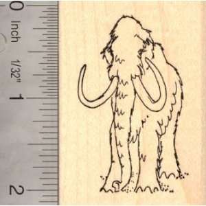  Woolly Mammoth Rubber Stamp, Extinct Wildlife Arts 