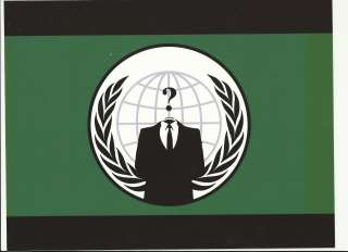Anonymous Flag HUGE Decal Sticker ANON WE ARE LEGION!  