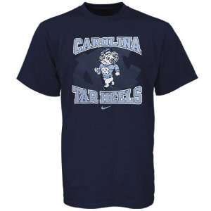   Tar Heels (UNC) Youth Navy Blue Mascot T shirt