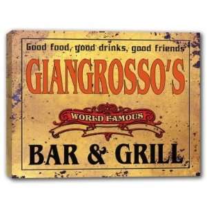  GIANGROSSOS Family Name World Famous Bar & Grill 