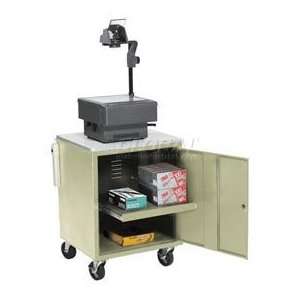  Putty Security Audio Visual Cart 500 Lb. Capacity Office 