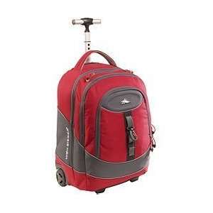   Sierra FastForward Wheeled Backpack/Bookbag, Flash Red/Charcoal/Black