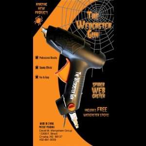   Gun Creates a Spooky Halloween Spiderweb Scene