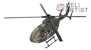 HeliArtist EC 145 Fiber Glass Fuselage (Army) RC Helicopters 