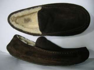 UGG Ascot 5396 Sheepskin Brown Suede Mens Shoes Slippers 13 $120 