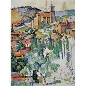  Oil Painting The Village of Gardanne Paul Cezanne Hand 