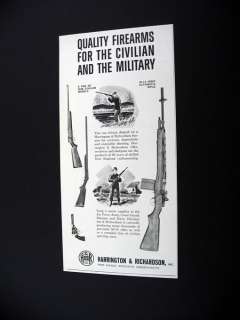 Harrington & Richardson M 14 Army Rifle 1961 print Ad  