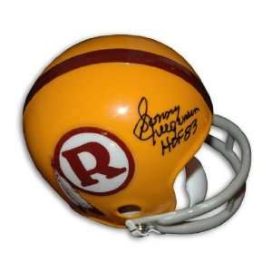 Autographed Sonny Jurgensen Washington Redskins Yellow Throwback Mini 